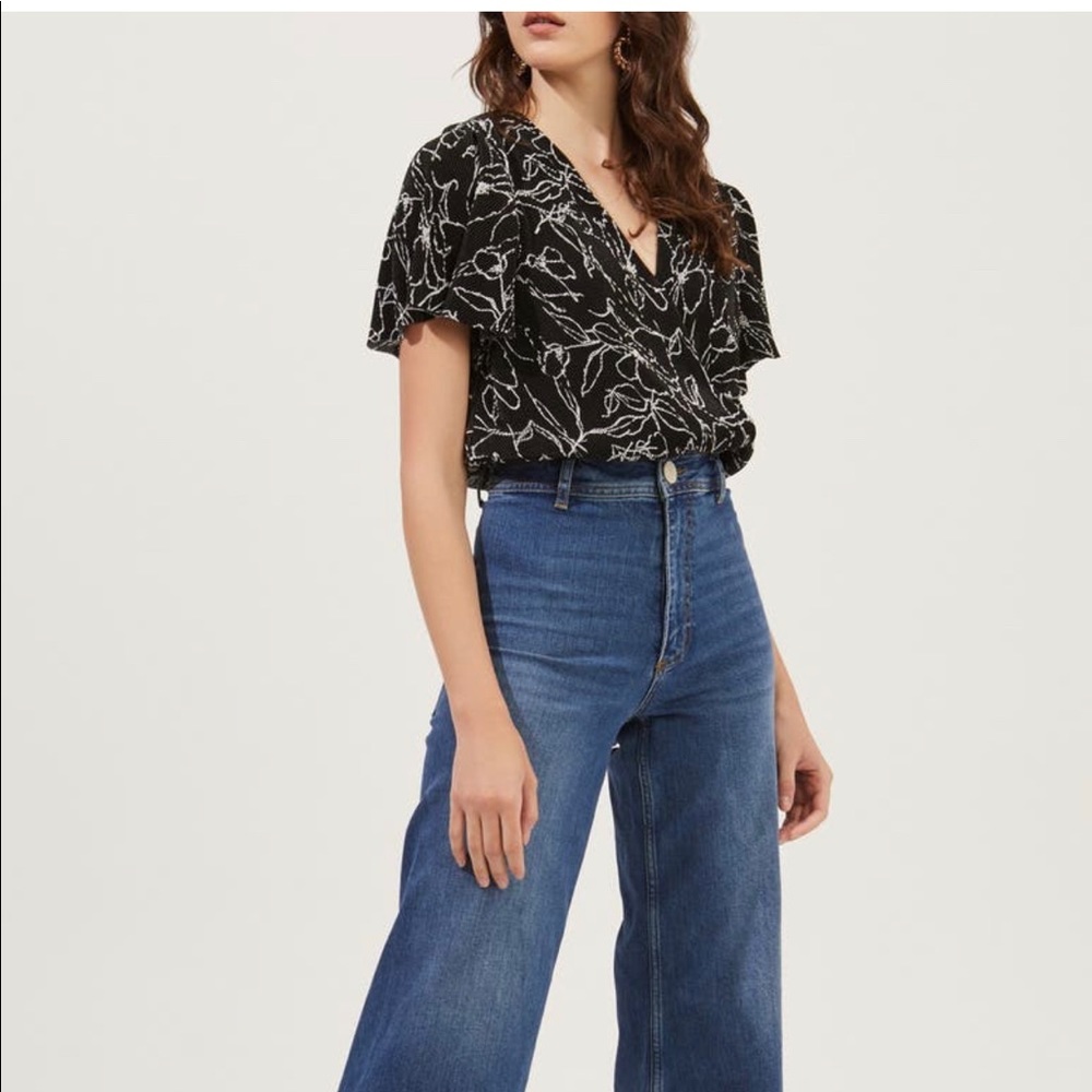 Black Silky Crop Top